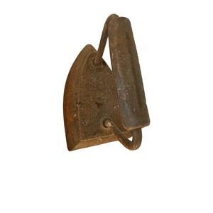 Antique Cast Iron Sad Iron Clothes Pressing Tool Rustic Home Decor